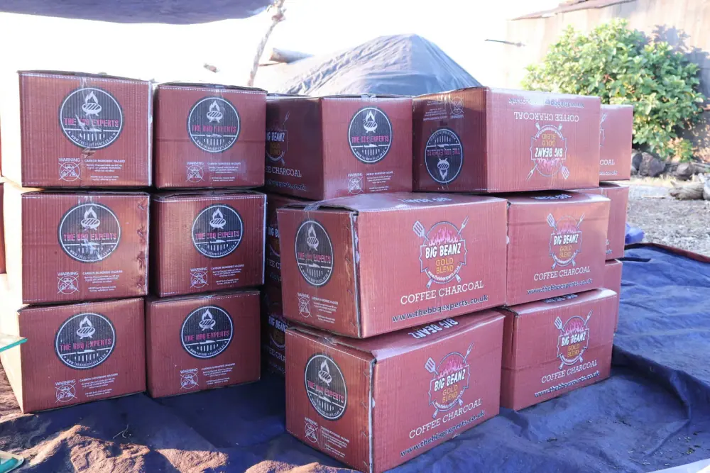 Palletized Charcoal Container Loading
