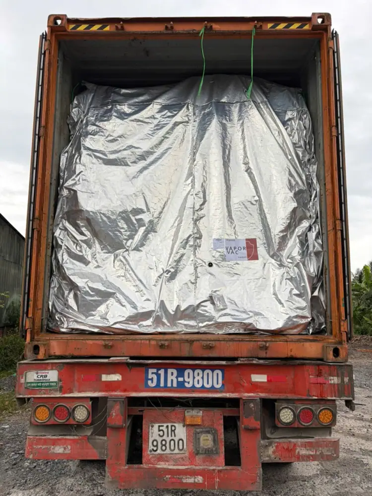 Protective Liner Installation for Charcoal Export