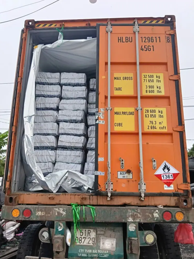 Lined Charcoal Cargo Ready for Export